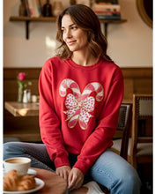 Load image into Gallery viewer, Ode To Joy Candy Cane Sweatshirt