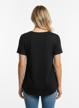 Load image into Gallery viewer, Anything Goes Black Criss Cross Top