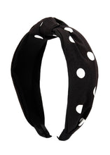 Load image into Gallery viewer, Love Is Sweet Black Polka Dot Headband