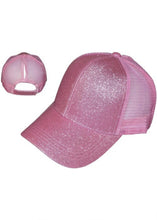 Load image into Gallery viewer, Pretty In Pink Glitter Trucker Hat