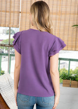 Load image into Gallery viewer, Take Me Away Purple Blouse