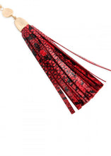 Load image into Gallery viewer, Wild And Free Red Tassel Necklace
