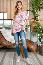 Load image into Gallery viewer, It’s A Vibe Multi-Colored Camo Top
