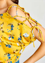 Load image into Gallery viewer, Warm Summer Days Yellow Floral Blouse