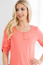 Load image into Gallery viewer, Where You Belong Coral Lace Top