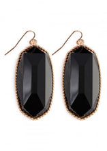 Load image into Gallery viewer, A Night Out Black Gem Cut Earrings
