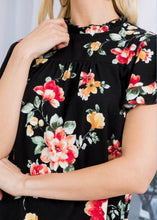 Load image into Gallery viewer, In Your Arms Black Floral Top