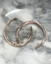 Load image into Gallery viewer, Hidden Treasures Rose Gold Hoops

