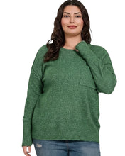 Load image into Gallery viewer, Simple Encounter Green Sweater
