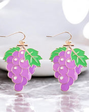 Load image into Gallery viewer, Morning Vibes Grape Earrings

