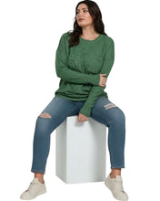 Load image into Gallery viewer, Simple Encounter Green Sweater
