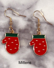 Load image into Gallery viewer, Season’s Greetings Holiday Earrings
