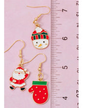 Load image into Gallery viewer, Season’s Greetings Holiday Earrings
