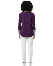 Load image into Gallery viewer, Jesus Is King Purple Long Sleeve Top
