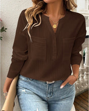Load image into Gallery viewer, Hold My Hand Brown Blouse
