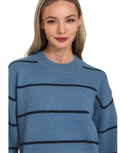 Load image into Gallery viewer, Never Say Never Striped Sweater
