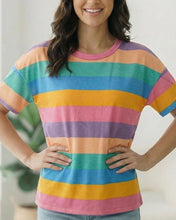 Load image into Gallery viewer, Colorful Expressions Striped Top
