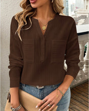 Load image into Gallery viewer, Hold My Hand Brown Blouse
