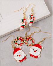 Load image into Gallery viewer, Season’s Greetings Holiday Earrings
