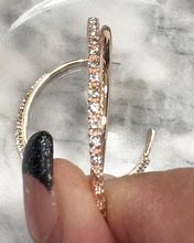 Load image into Gallery viewer, Hidden Treasures Rose Gold Hoops
