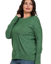 Load image into Gallery viewer, Simple Encounter Green Sweater
