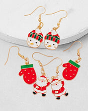 Load image into Gallery viewer, Season’s Greetings Holiday Earrings
