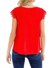 Load image into Gallery viewer, Passionate Kisses Red Blouse
