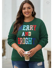 Load image into Gallery viewer, Merry And Bright Sweatshirt
