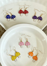 Load image into Gallery viewer, Nice To Meet You Mushroom Earrings
