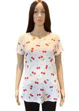 Load image into Gallery viewer, Jump For Joy Cherry Print Top
