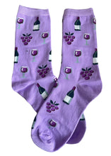 Load image into Gallery viewer, Wine Down Wed. Lavender Socks
