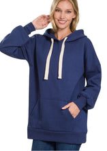 Load image into Gallery viewer, Time To Relax Navy Hooded Sweatshirt
