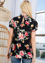 Load image into Gallery viewer, In Your Arms Black Floral Top

