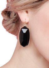 Load image into Gallery viewer, A Night Out Black Gem Cut Earrings
