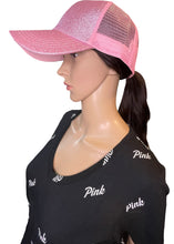 Load image into Gallery viewer, Pretty In Pink Glitter Trucker Hat
