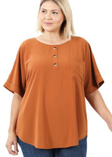 Load image into Gallery viewer, Above And Beyond Almond Blouse
