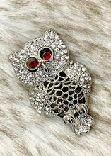 Load image into Gallery viewer, Good Vibes Only Owl Brooch
