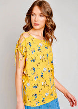 Load image into Gallery viewer, Warm Summer Days Yellow Floral Blouse
