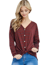 Load image into Gallery viewer, In The Moment Burgundy Top
