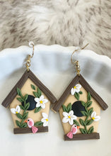 Load image into Gallery viewer, Fly High Birdhouse Earrings
