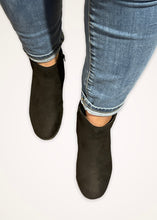 Load image into Gallery viewer, Fall For You Black Faux Suede Booties
