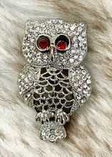 Load image into Gallery viewer, Good Vibes Only Owl Brooch
