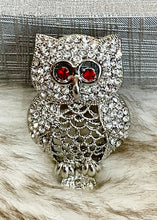 Load image into Gallery viewer, Good Vibes Only Owl Brooch
