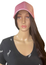 Load image into Gallery viewer, Pretty In Pink Glitter Trucker Hat
