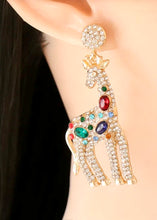 Load image into Gallery viewer, Playful Banter Giraffe Earrings
